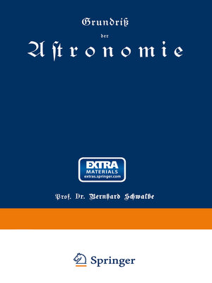 cover image of Grundriß der Astronomie